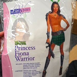 Secret wishes Shrek princess Fiona warrior sexy Halloween costume large